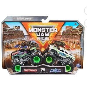 Monster Jam Monster Trucks Grave Digger vs. Avenger - Series 25 - 2-Pack - NEW!